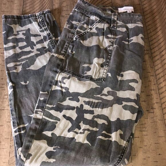 Camo Cargo Cotton Spandex Pants Cotton Spandex Stretch Comfort Waist 2 Pockets - Picture 14 of 17